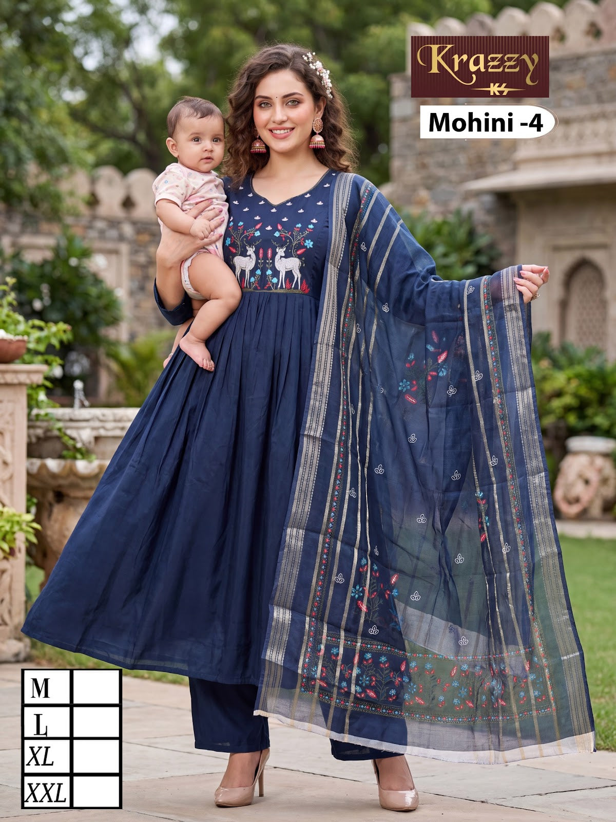 Mohini Krazzy Kanha Feeding Readymade Suit Exporter Ahmedabad