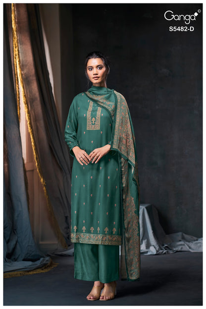 Mohini S5482 Ganga Wool Pashmina Suits Wholesale
