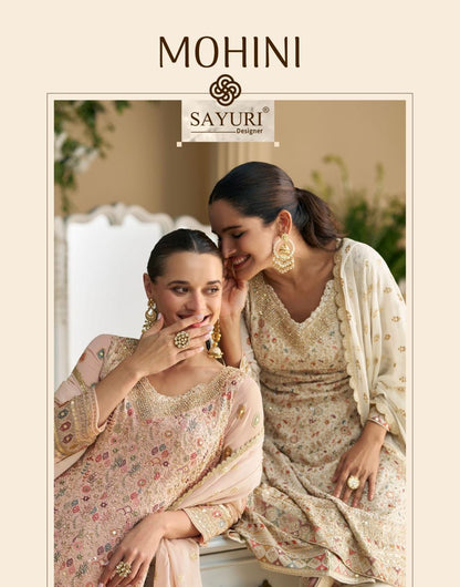 Mohini Sayuri Georgette Pakistani Readymade Suits Manufacturer Ahmedabad