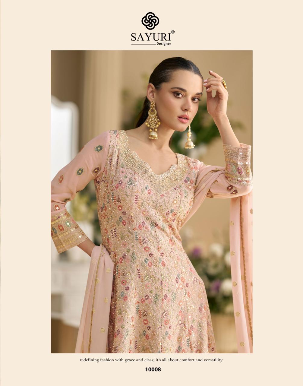 Mohini Sayuri Georgette Pakistani Readymade Suits Manufacturer Ahmedabad