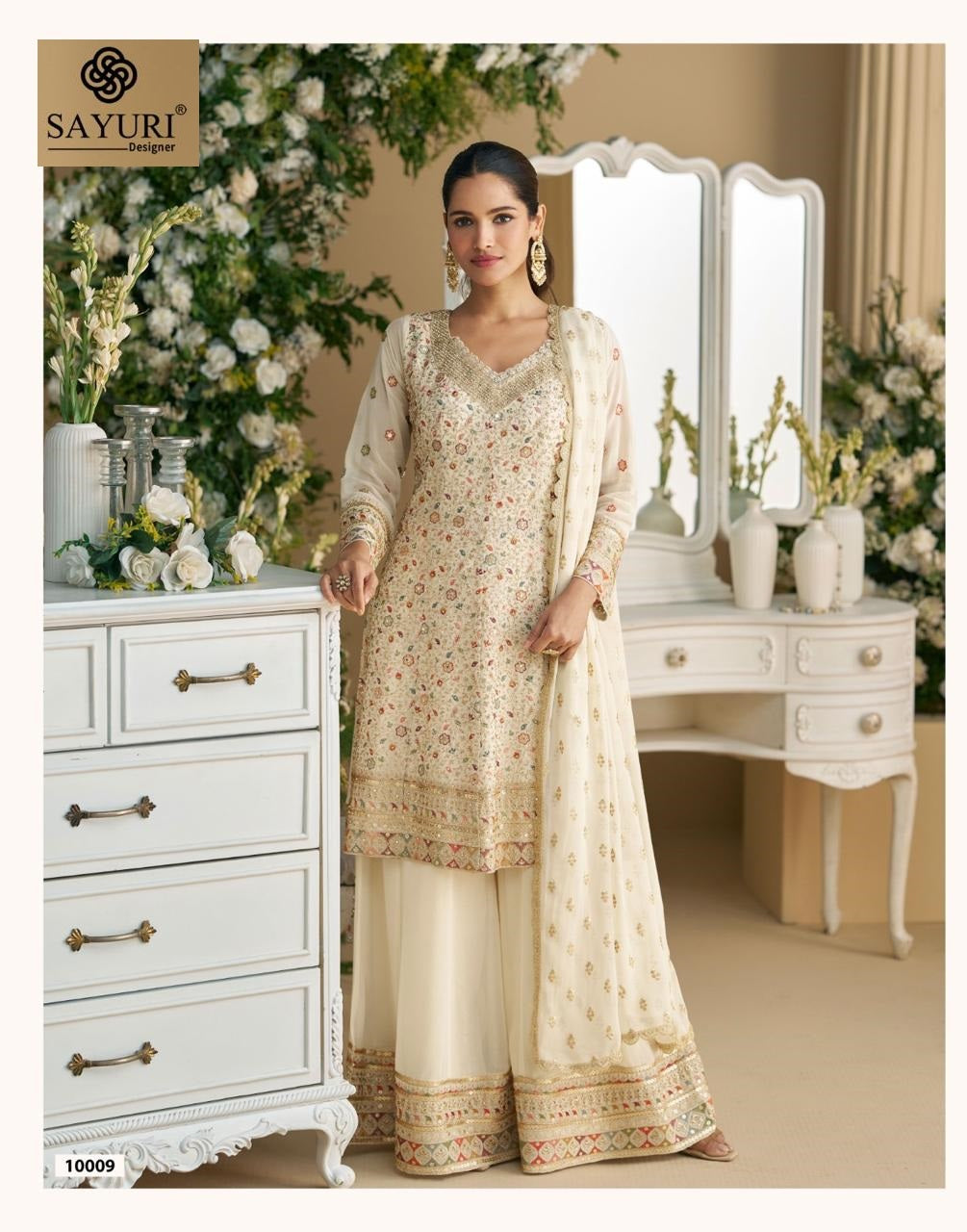Mohini Sayuri Georgette Pakistani Readymade Suits Manufacturer Ahmedabad