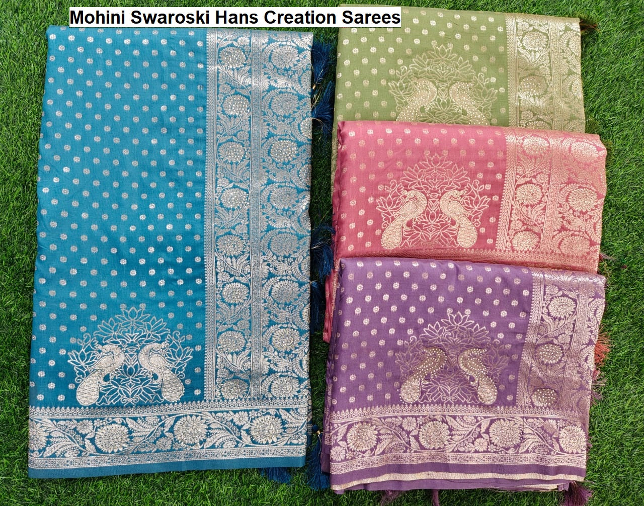 Mohini Swaroski Hans Creation Silk Sarees Supplier Ahmedabad