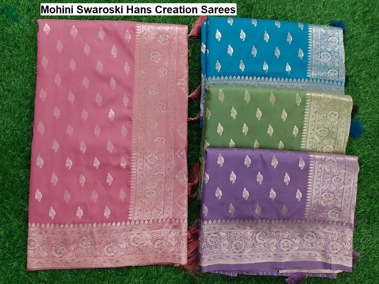 Mohini Swaroski Hans Creation Silk Sarees Supplier Ahmedabad