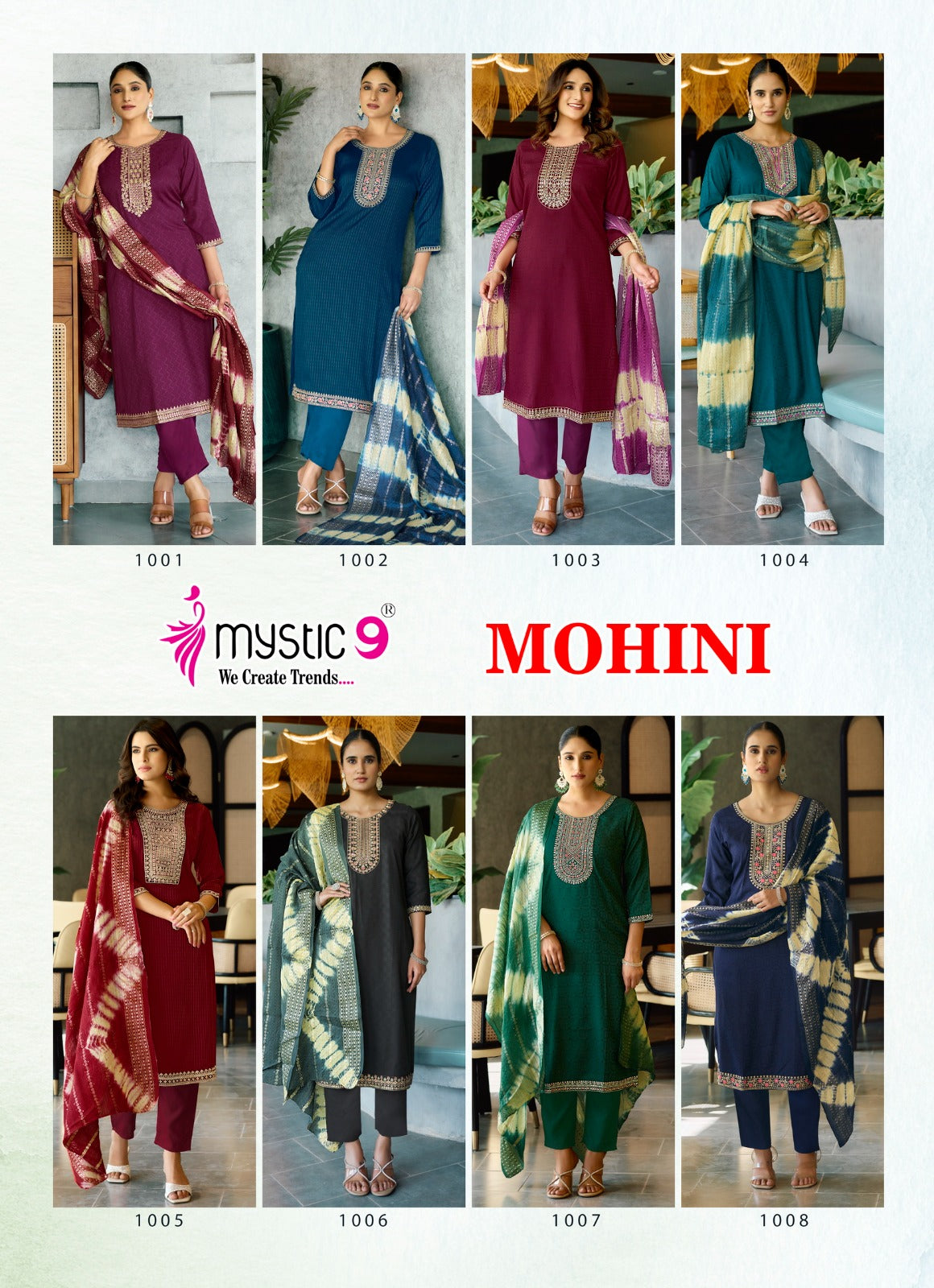 Mohini Vol 1 Mystic 9 Heavy Rayon Readymade Suits Supplier India