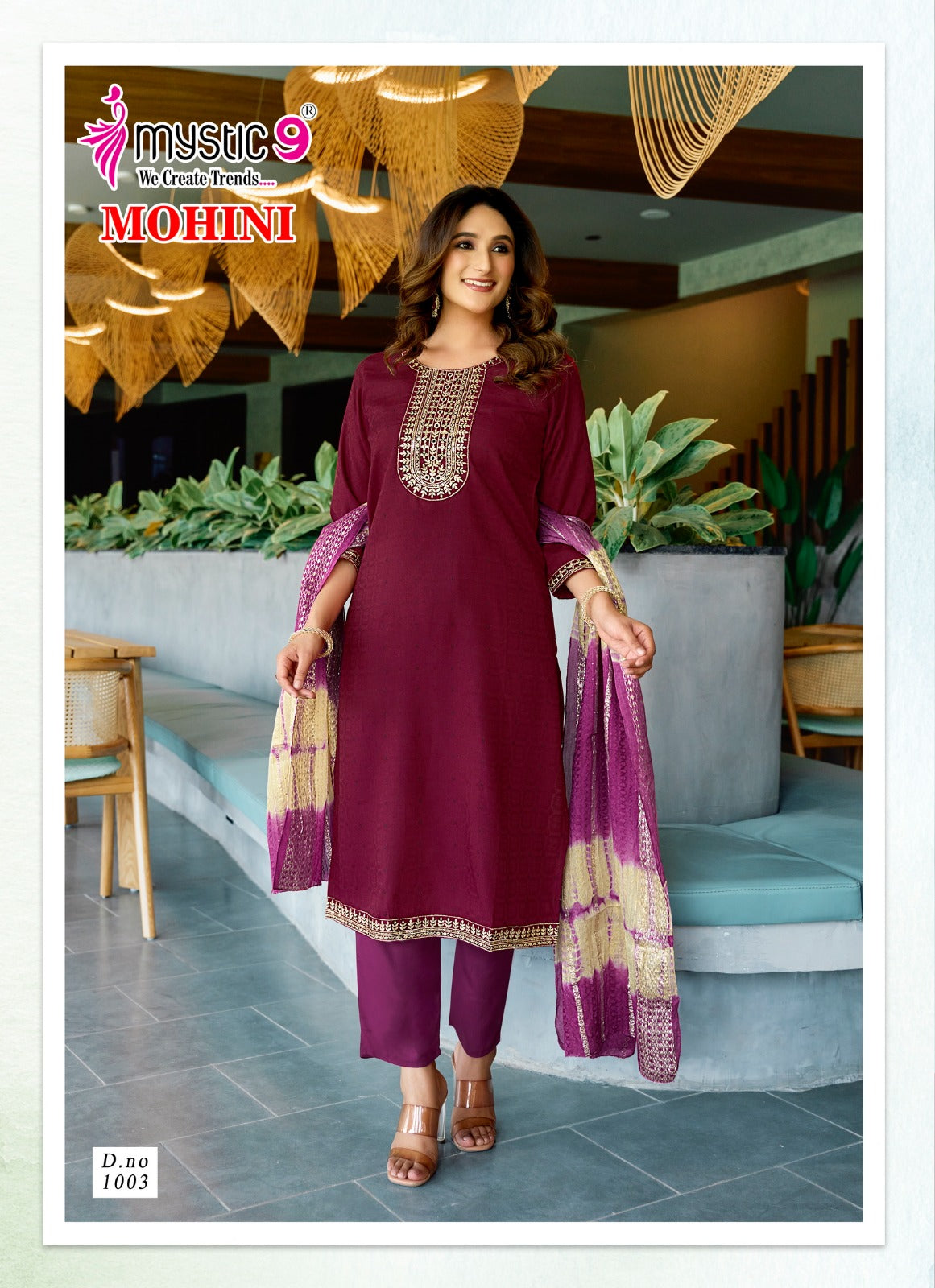 Mohini Vol 1 Mystic 9 Heavy Rayon Readymade Suits Supplier India