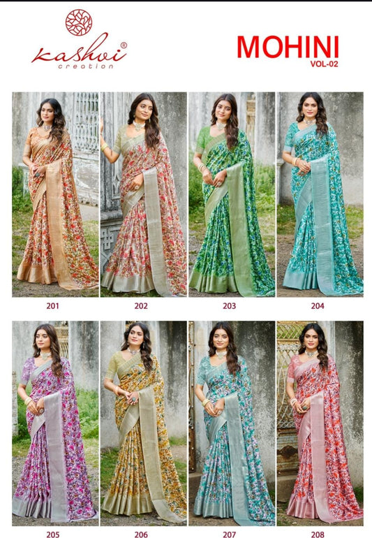 Mohini Vol 2 Kashvi Creation Dola Sarees Wholesale Price
