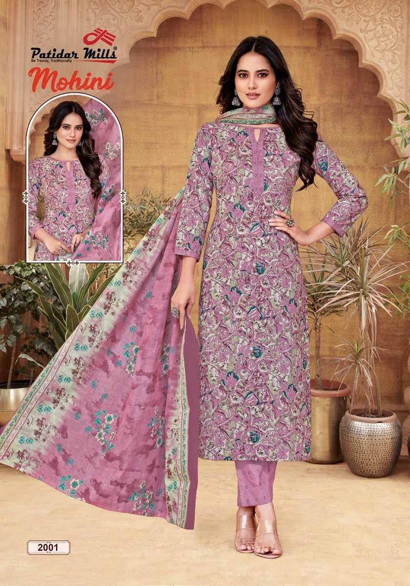 Mohini Vol 2 Patidar Mills Cotton Readymade Pant Style Suits Manufacturer Gujarat