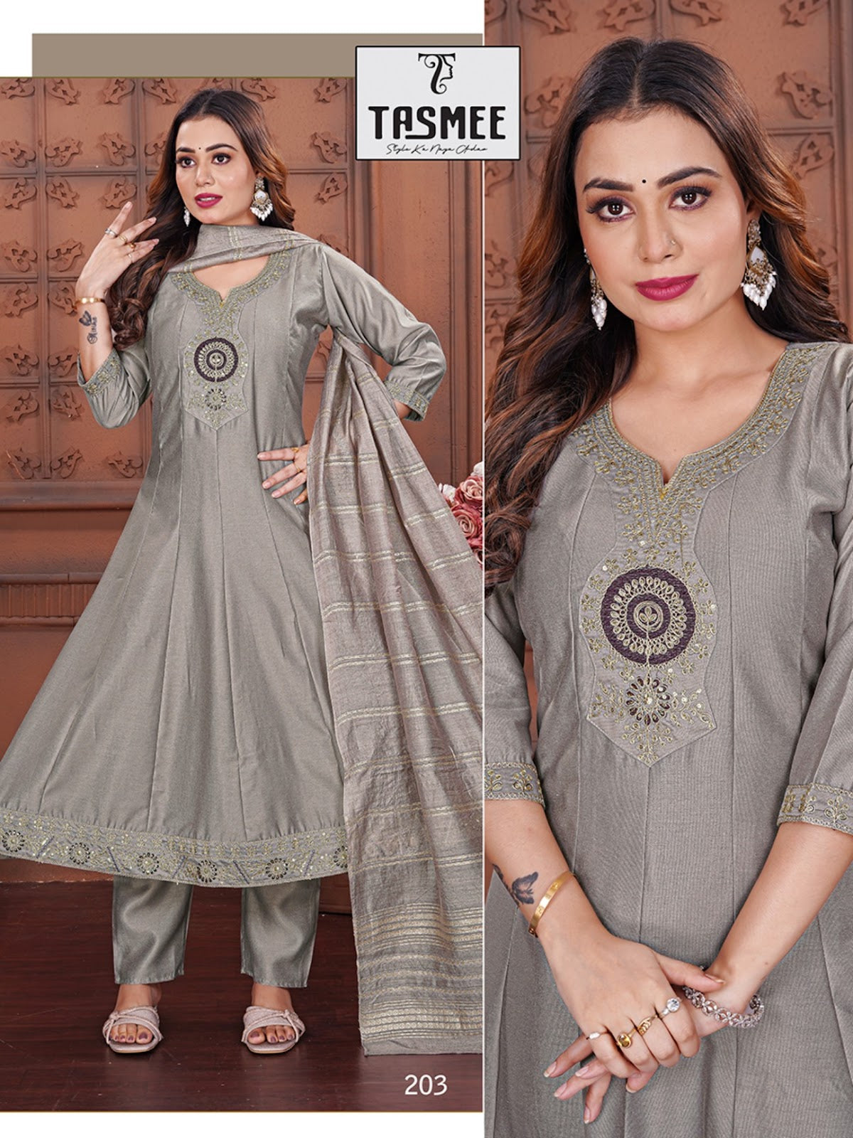 Mohini Vol 2 Tasmee Gadwal Readymade Anarkali Suits Manufacturer India