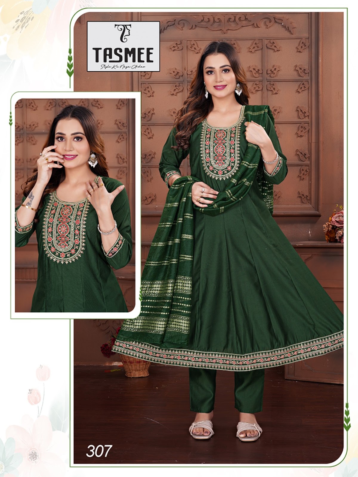 Mohini Vol 3 Tasmee Gadwal Readymade Anarkali Suits Supplier