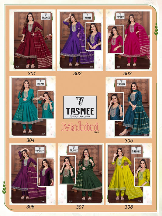 Mohini Vol 3 Tasmee Gadwal Readymade Anarkali Suits Supplier