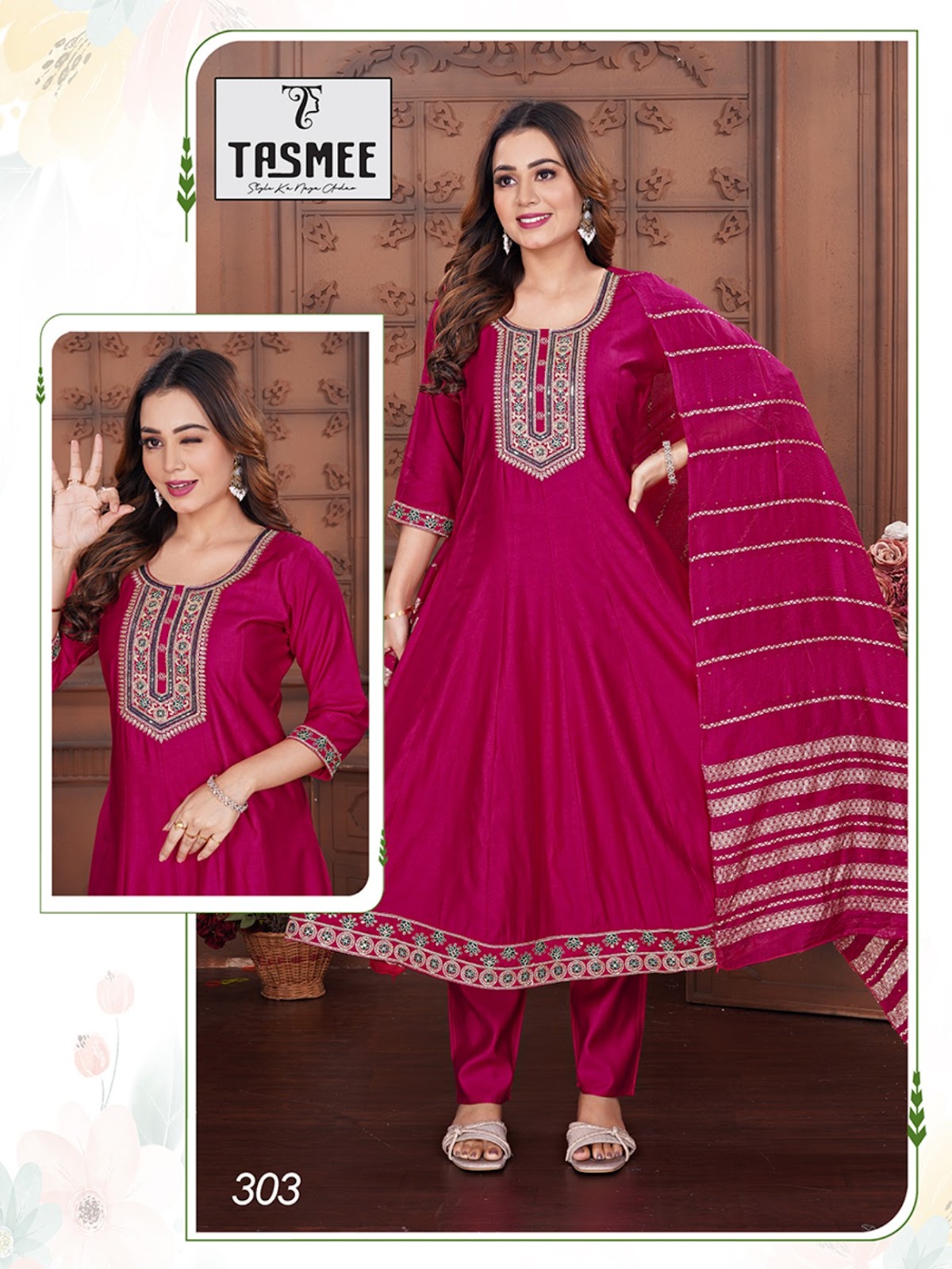 Mohini Vol 3 Tasmee Gadwal Readymade Anarkali Suits Supplier