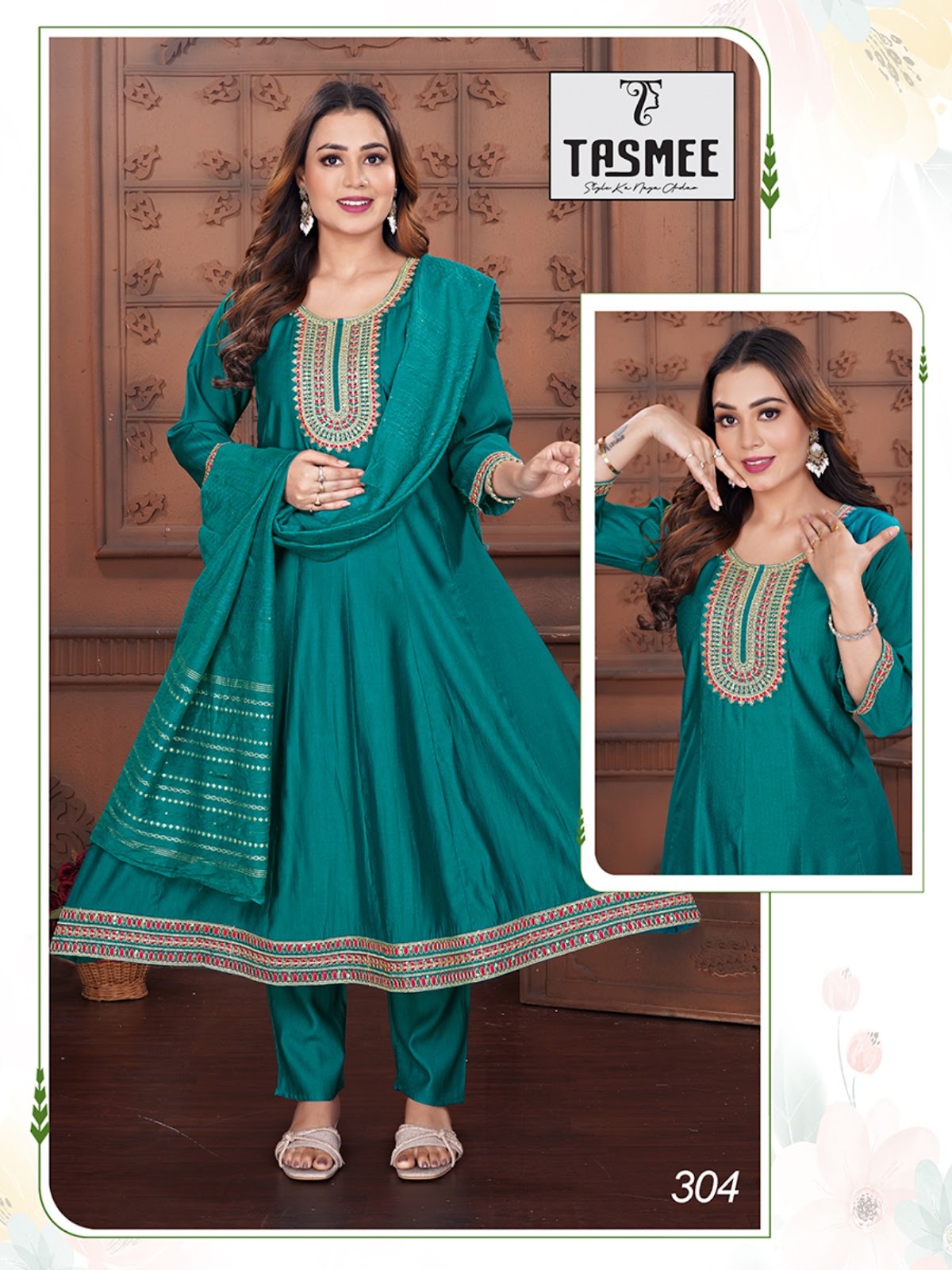 Mohini Vol 3 Tasmee Gadwal Readymade Anarkali Suits Supplier