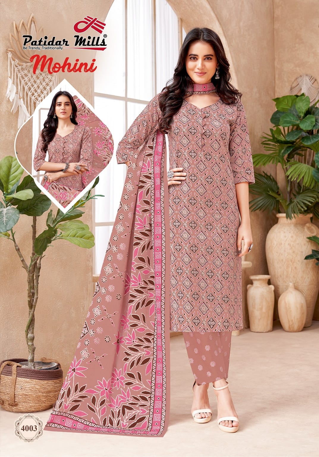 Mohini Vol 4 Patidar Mills Readymade Cotton Pant Suits Wholesaler India