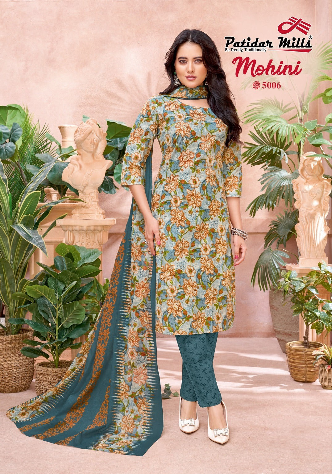 Mohini Vol 5 Patidar Mills Readymade Cotton Pant Suits Manufacturer Ahmedabad
