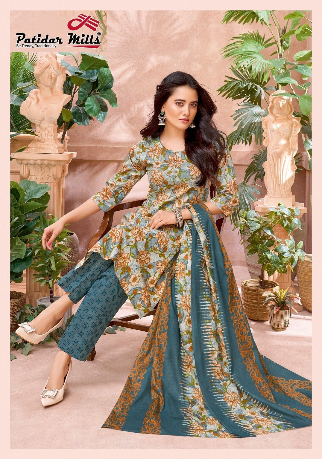 Mohini Vol 5 Patidar Mills Readymade Cotton Pant Suits Manufacturer Ahmedabad