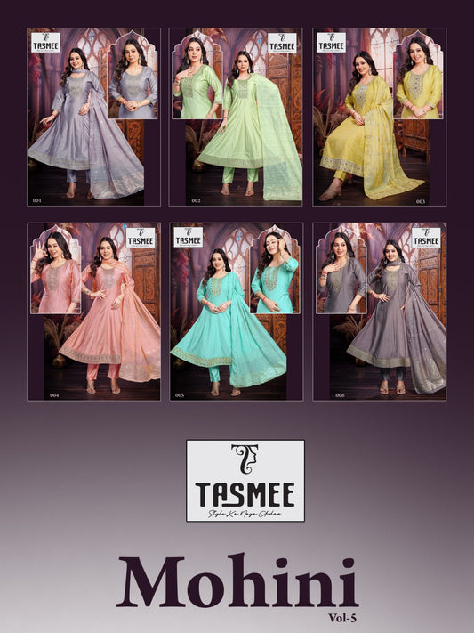 Mohini Vol 5 Tasmee Gadwal Readymade Anarkali Suits Supplier Gujarat