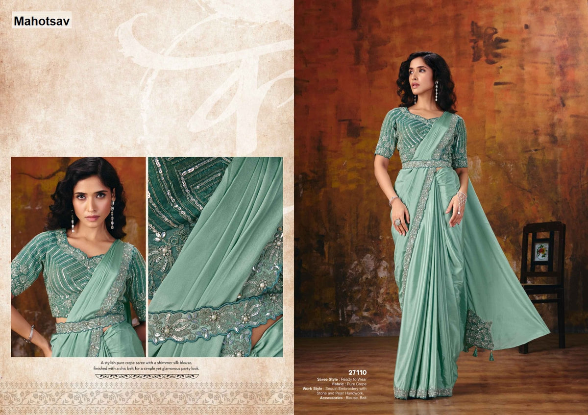 Mohmanthan 15700 Odyssey Mahotsav Ready To Wear Saree Manufacturer