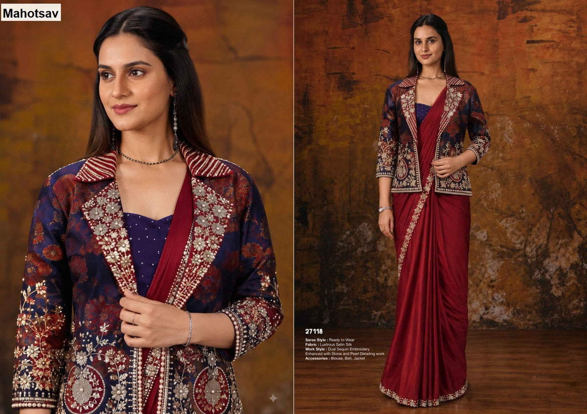 Mohmanthan 15700 Odyssey Mahotsav Ready To Wear Saree Manufacturer