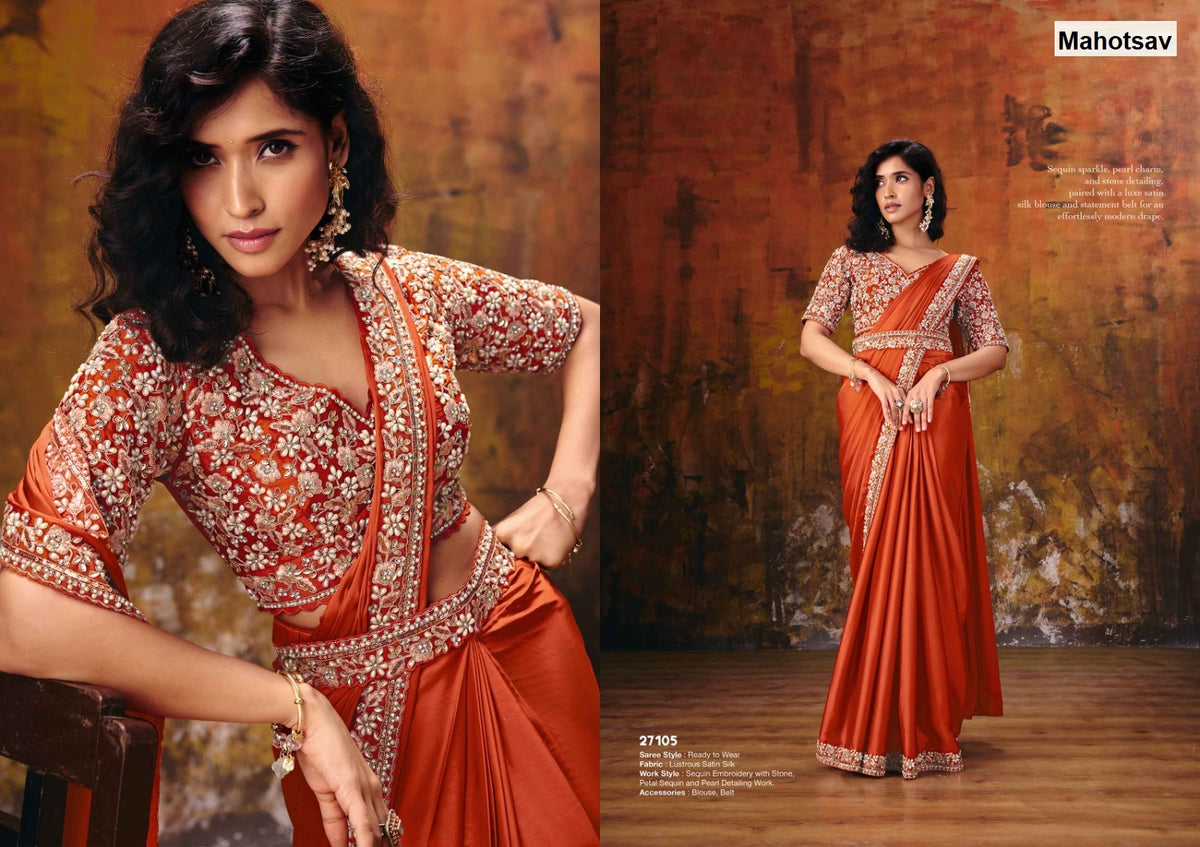 Mohmanthan 15700 Odyssey Mahotsav Ready To Wear Saree Manufacturer