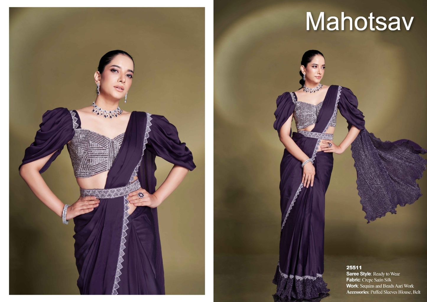 Mohmanthan 25500 Mahotsav Ready To Wear Saree Wholesaler