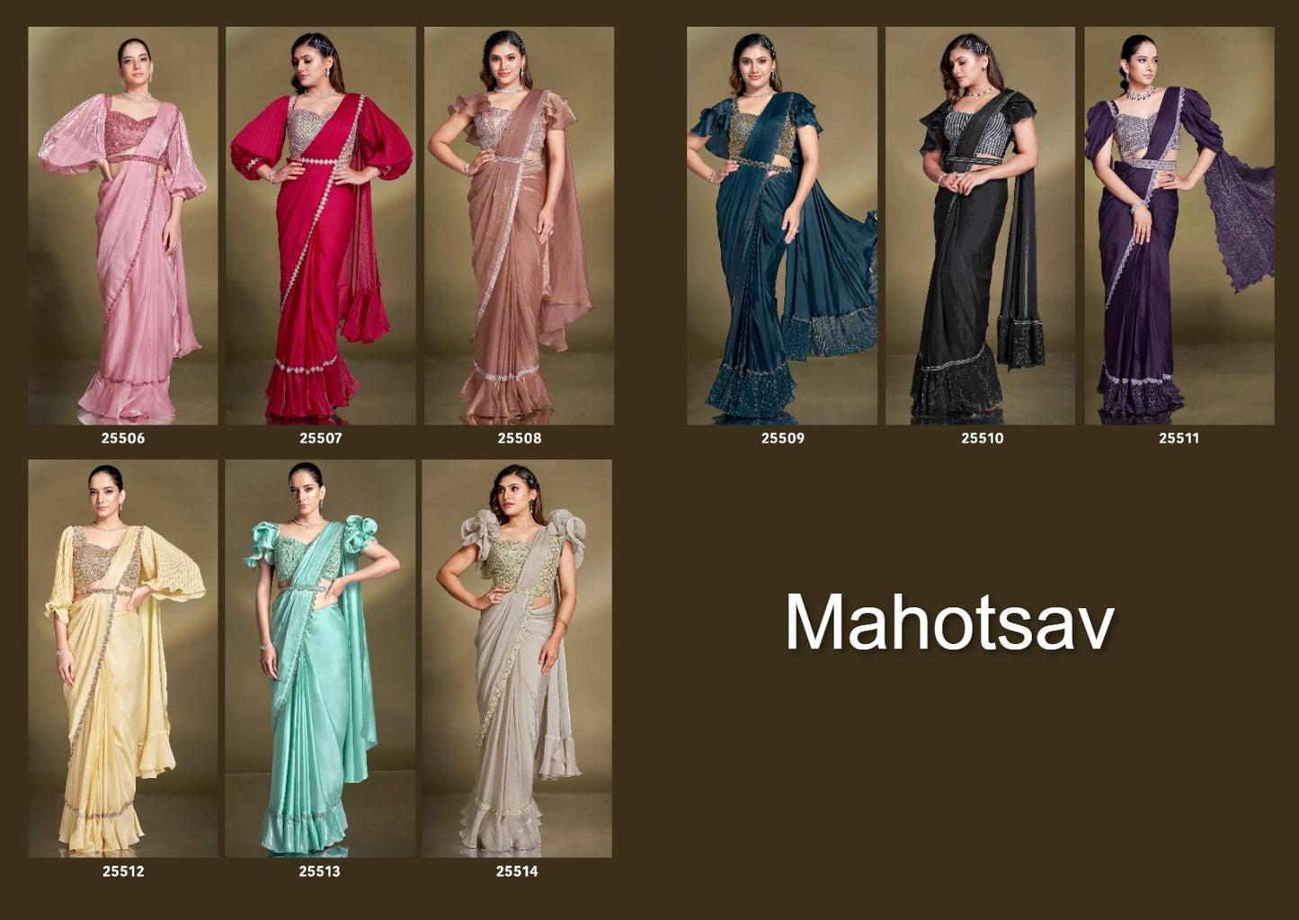 Mohmanthan 25500 Mahotsav Ready To Wear Saree Wholesaler