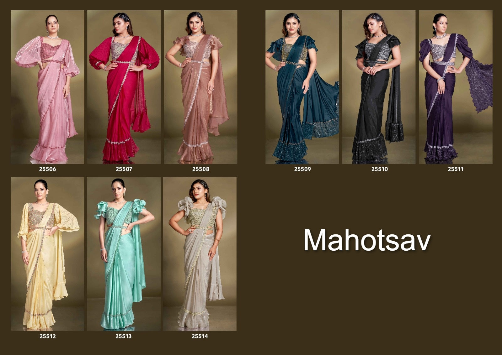 Mohmanthan 25500 Mahotsav Ready To Wear Saree Wholesaler