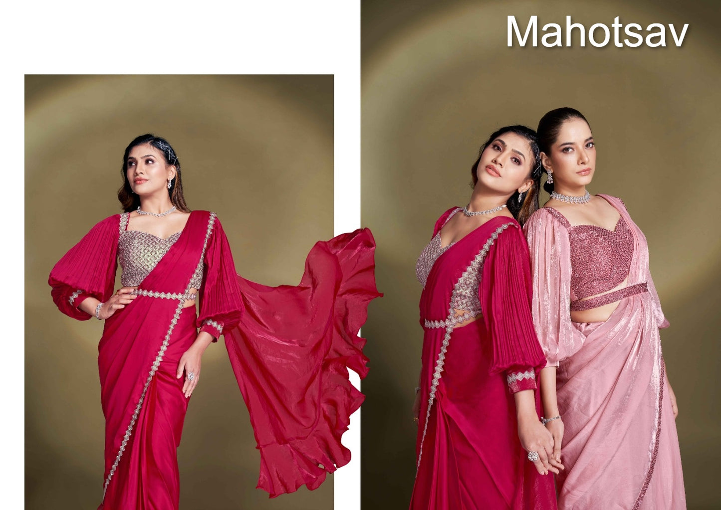 Mohmanthan 25500 Mahotsav Ready To Wear Saree Wholesaler