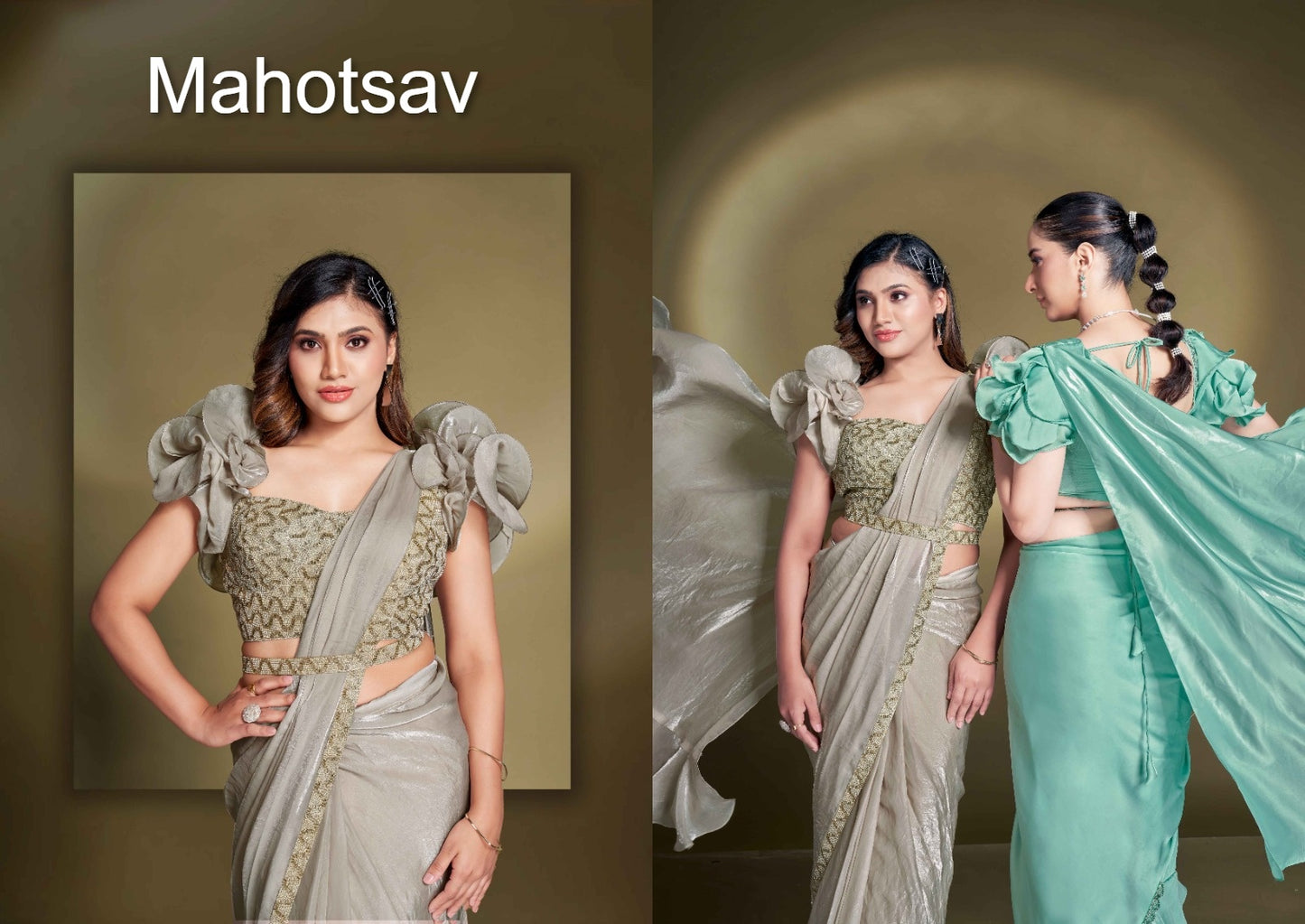 Mohmanthan 25500 Mahotsav Ready To Wear Saree Wholesaler