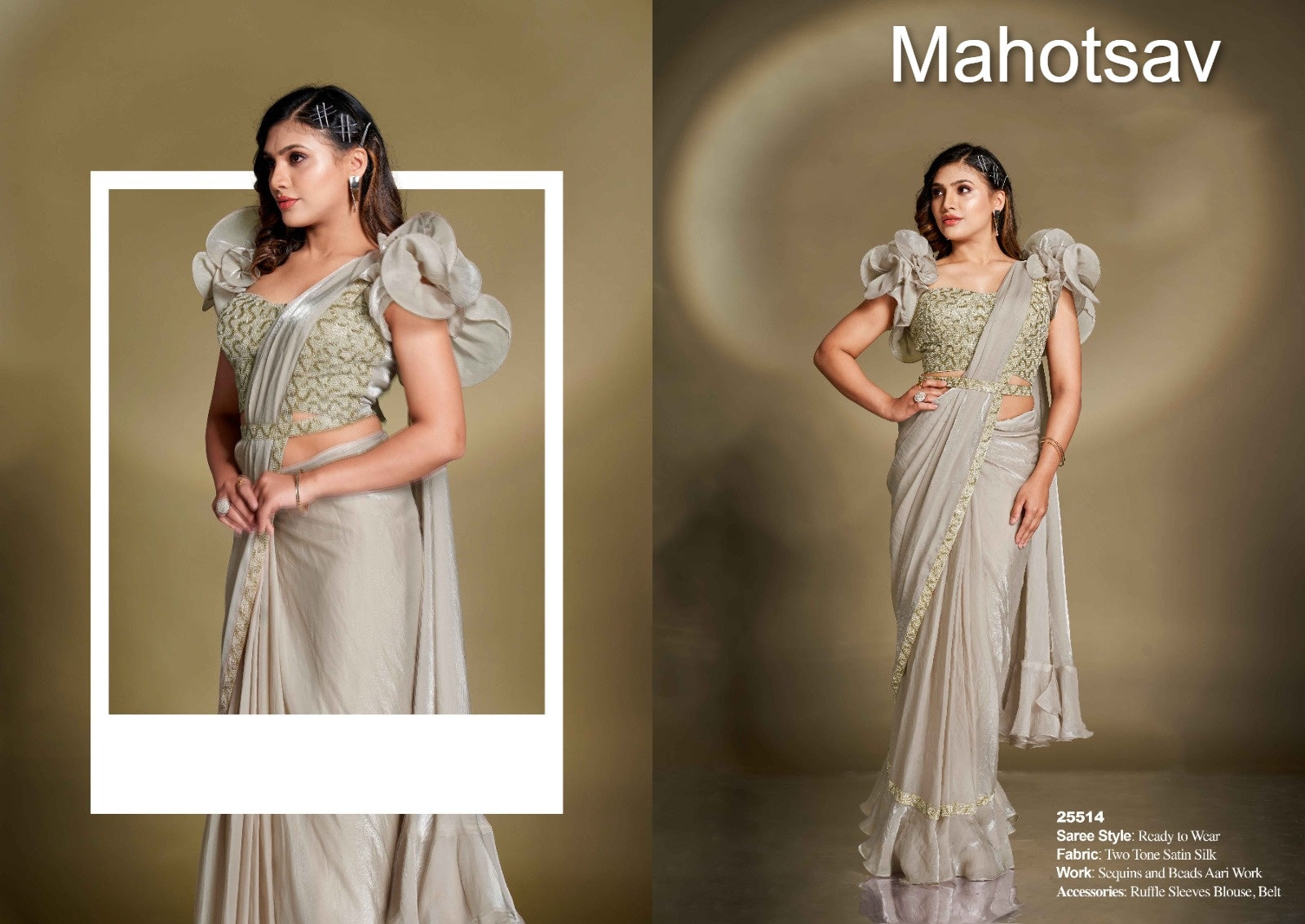 Mohmanthan 25500 Mahotsav Ready To Wear Saree Wholesaler