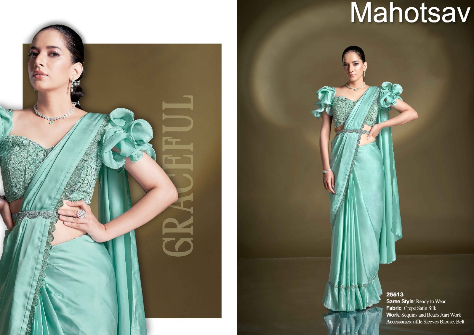 Mohmanthan 25500 Mahotsav Ready To Wear Saree Wholesaler