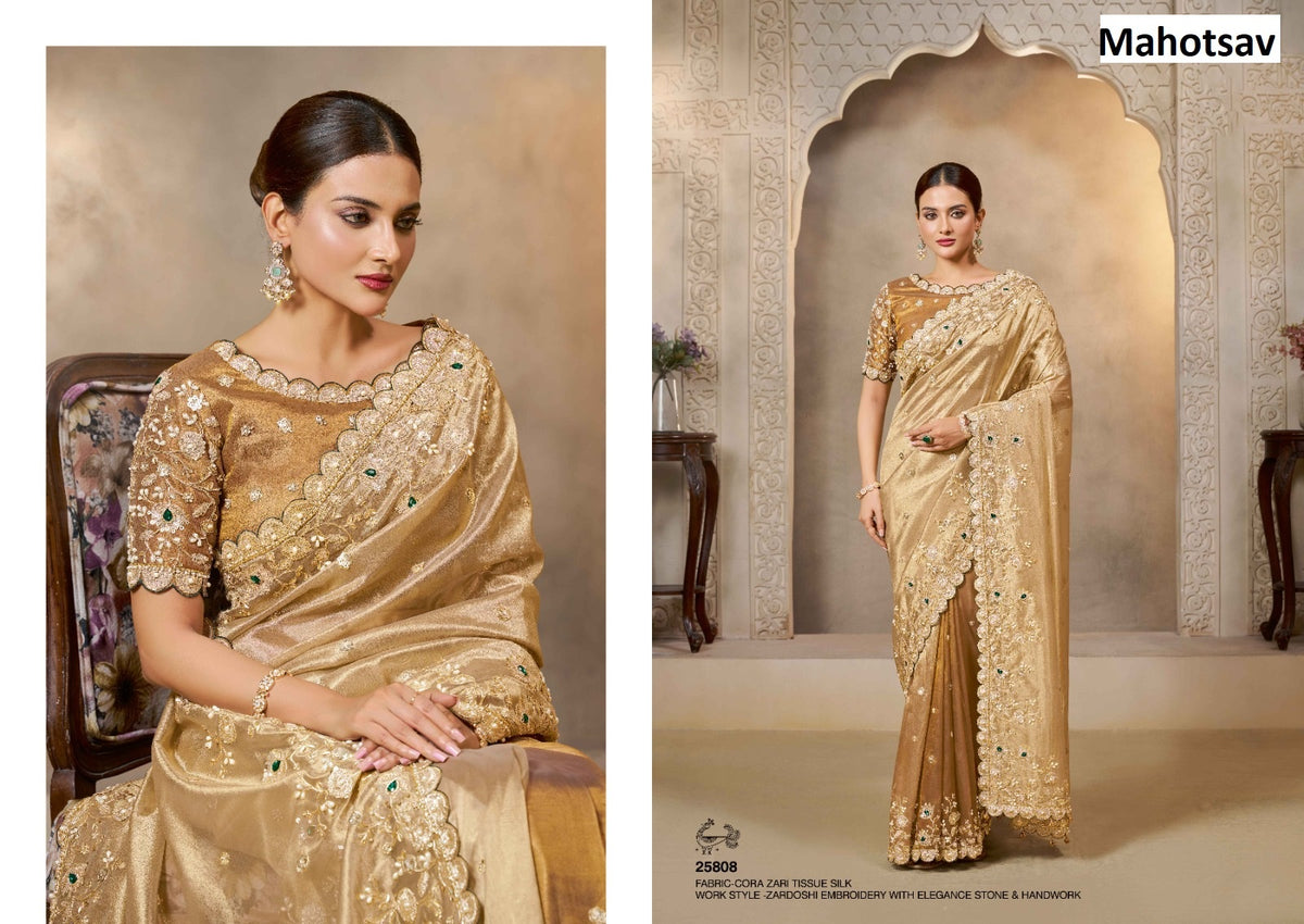 Mohmanthan 25800 Riwahyat Mahotsav Sarees Wholesale Rate