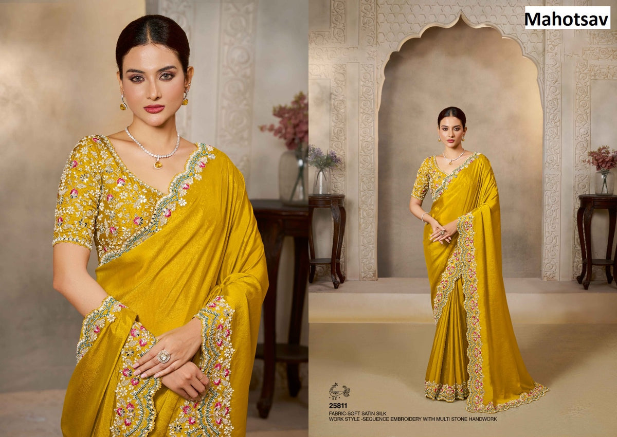 Mohmanthan 25800 Riwahyat Mahotsav Sarees Wholesale Rate