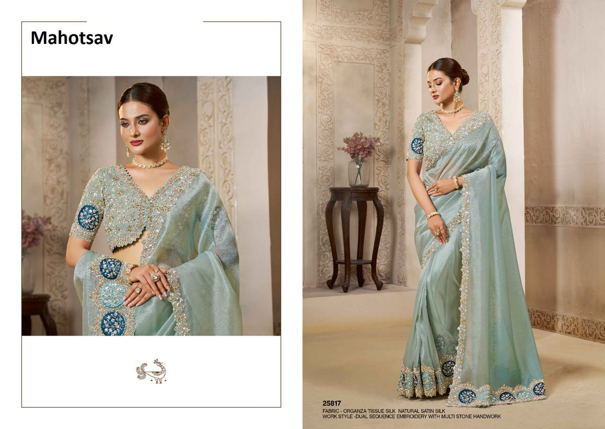 Mohmanthan 25800 Riwahyat Mahotsav Sarees Wholesale Rate