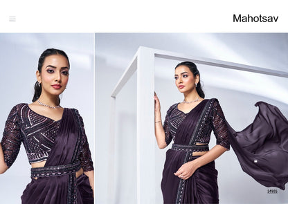 Mohmanthan Elyssia Mahotsav Ready To Wear Saree Wholesaler Gujarat