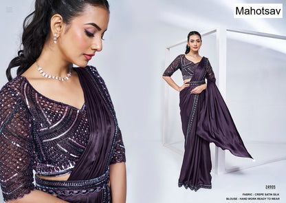 Mohmanthan Elyssia Mahotsav Ready To Wear Saree Wholesaler Gujarat