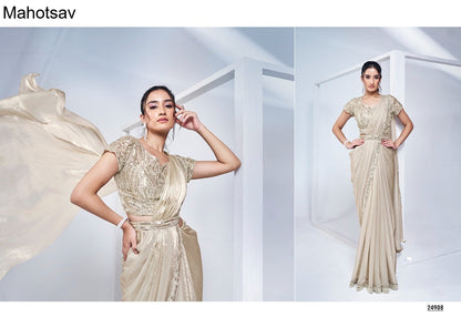 Mohmanthan Elyssia Mahotsav Ready To Wear Saree Wholesaler Gujarat