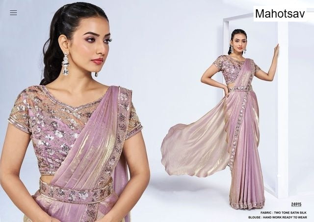 Mohmanthan Elyssia Mahotsav Ready To Wear Saree Wholesaler Gujarat