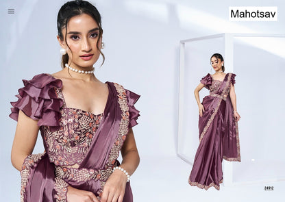 Mohmanthan Elyssia Mahotsav Ready To Wear Saree Wholesaler Gujarat