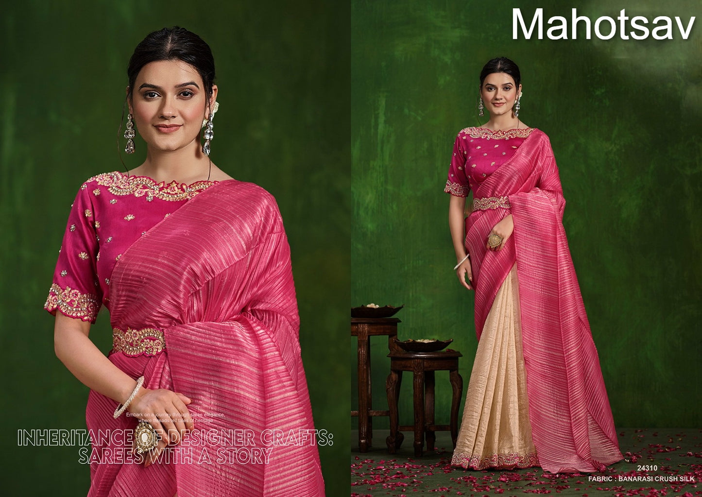 Mohmanthan Ranjhana Mahotsav Sarees Manufacturer India