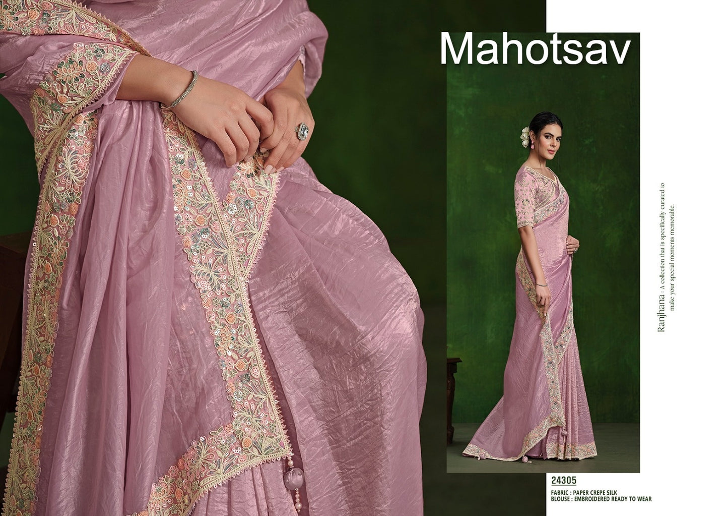 Mohmanthan Ranjhana Mahotsav Sarees Manufacturer India