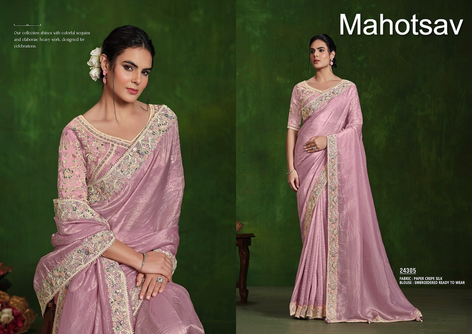 Mohmanthan Ranjhana Mahotsav Sarees Manufacturer India