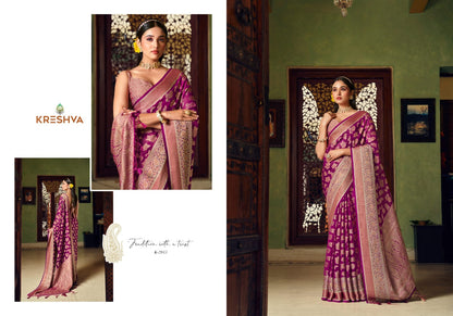 Moksha 2041-2046 Kreshva Georgette Sarees Manufacturer Ahmedabad