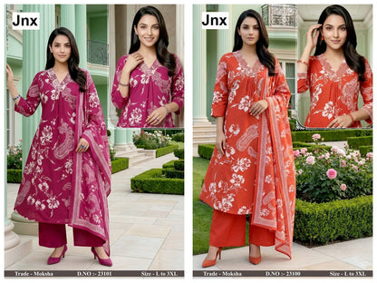 Moksha Jnx Readymade Plazzo Style Suits Manufacturer Gujarat