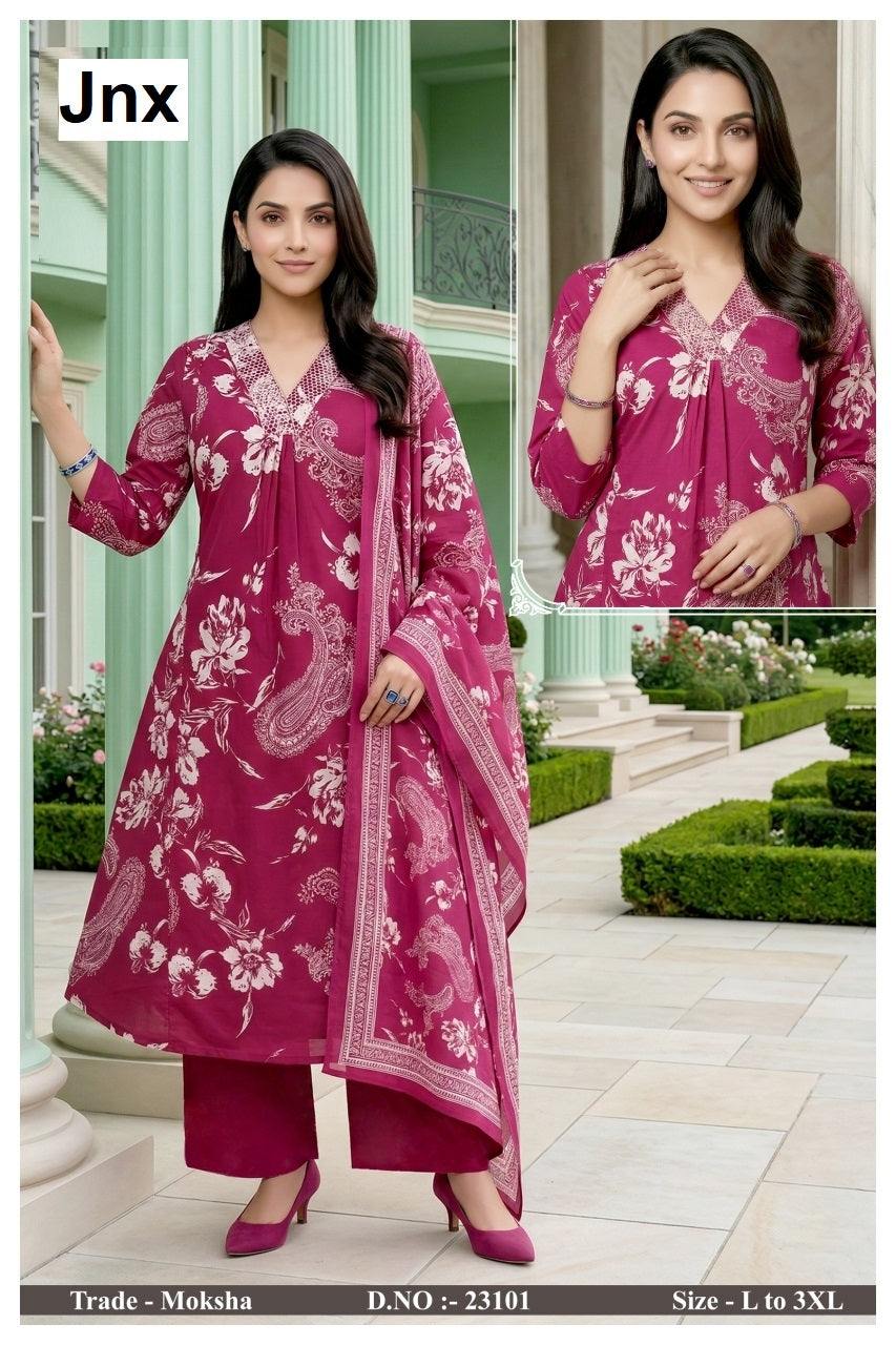 Moksha Jnx Readymade Plazzo Style Suits Manufacturer Gujarat