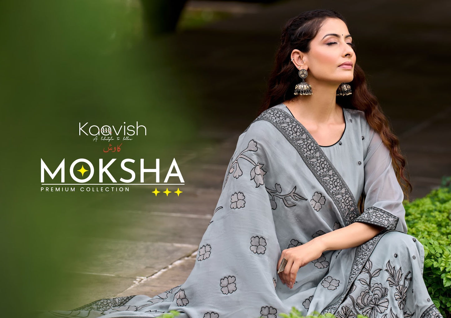 Moksha Kaavish Pure Organza Pant Style Suits Wholesale Price