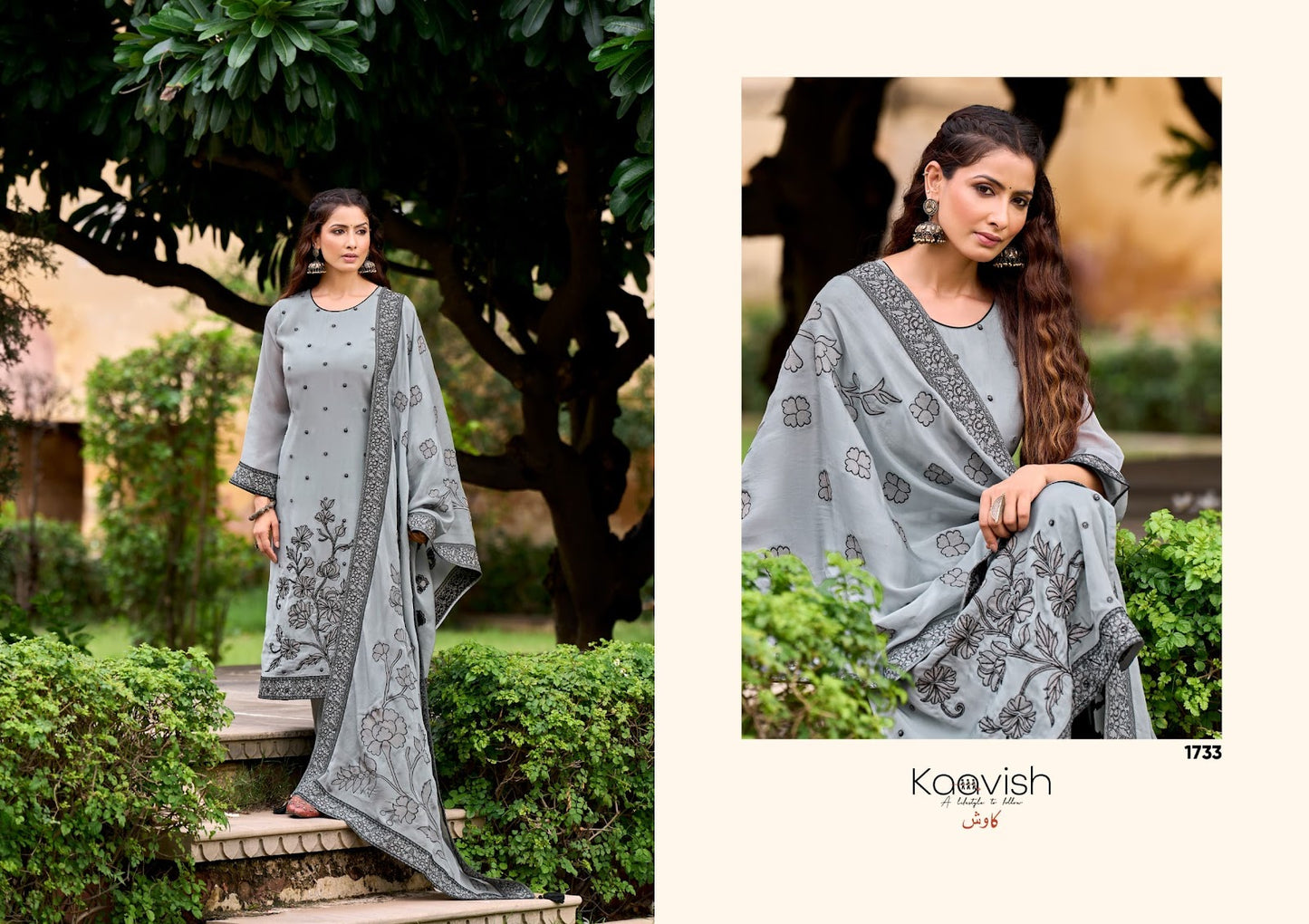Moksha Kaavish Pure Organza Pant Style Suits Wholesale Price