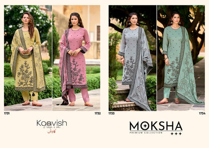 Moksha Kaavish Pure Organza Pant Style Suits Wholesale Price