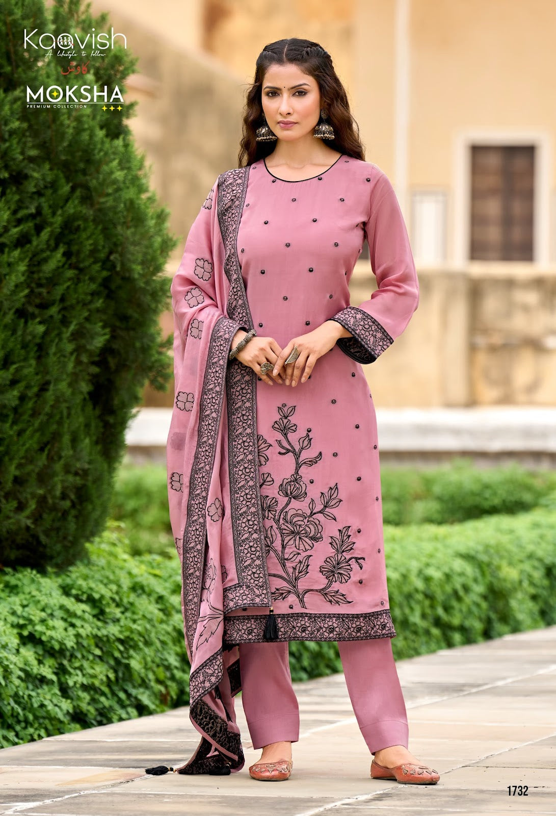 Moksha Kaavish Pure Organza Pant Style Suits Wholesale Price
