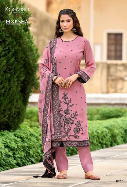 Moksha Kaavish Pure Organza Pant Style Suits Wholesale Price