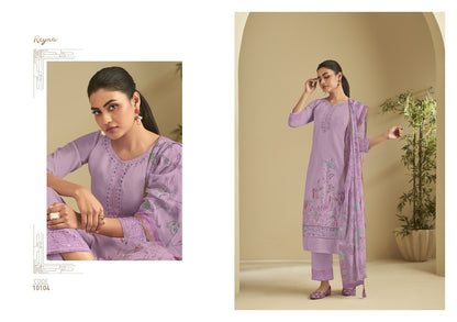 Moksha Reyna Pure Linen Pant Style Suits Supplier Gujarat